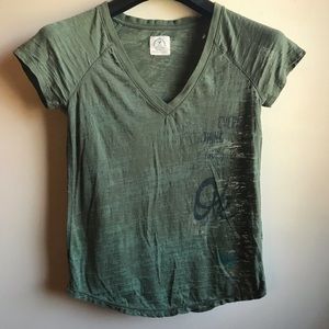 American Eagle Vintage T Burnout Army Green